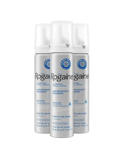 Men's ROGAINE® 5% Minoxidil Unscented Foam - 3-Month Supply