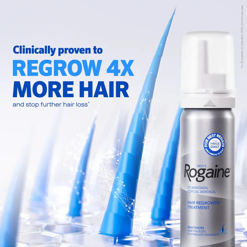 Men's ROGAINE® 5% Minoxidil Unscented Foam - 3-Month Supply