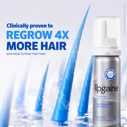 Men's ROGAINE® 5% Minoxidil Unscented Foam - 3-Month Supply